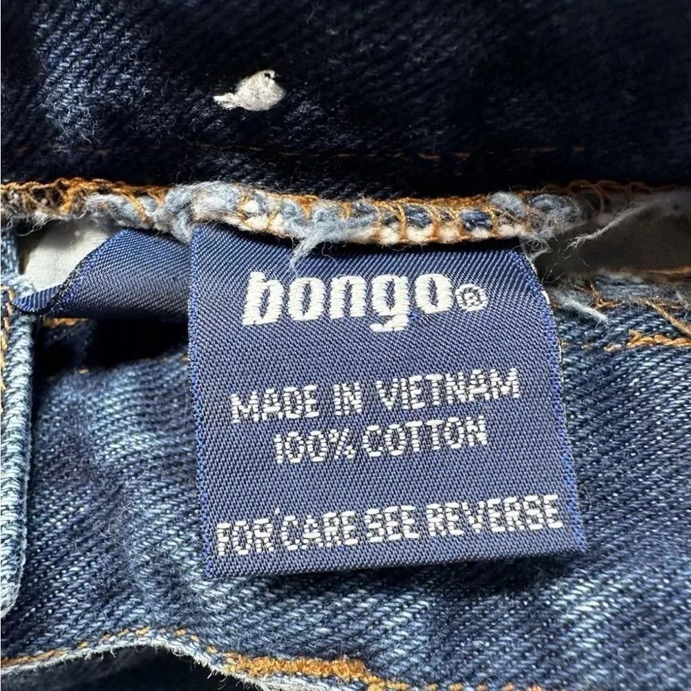 Vintage Bongo Straight Leg Medium Wash Mid Rise Size 5 Waist 25 Inseam 28 - Picture 3 of 13